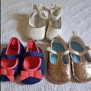3 baby girl shoes size 1